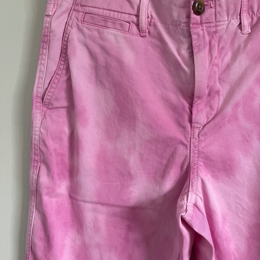 Gap Pink Tie Dye Straight Khakis - Picture 4 of 5